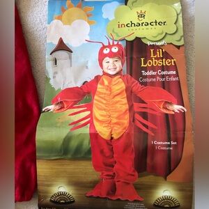 In Character Lobster Costume size 4T, like new